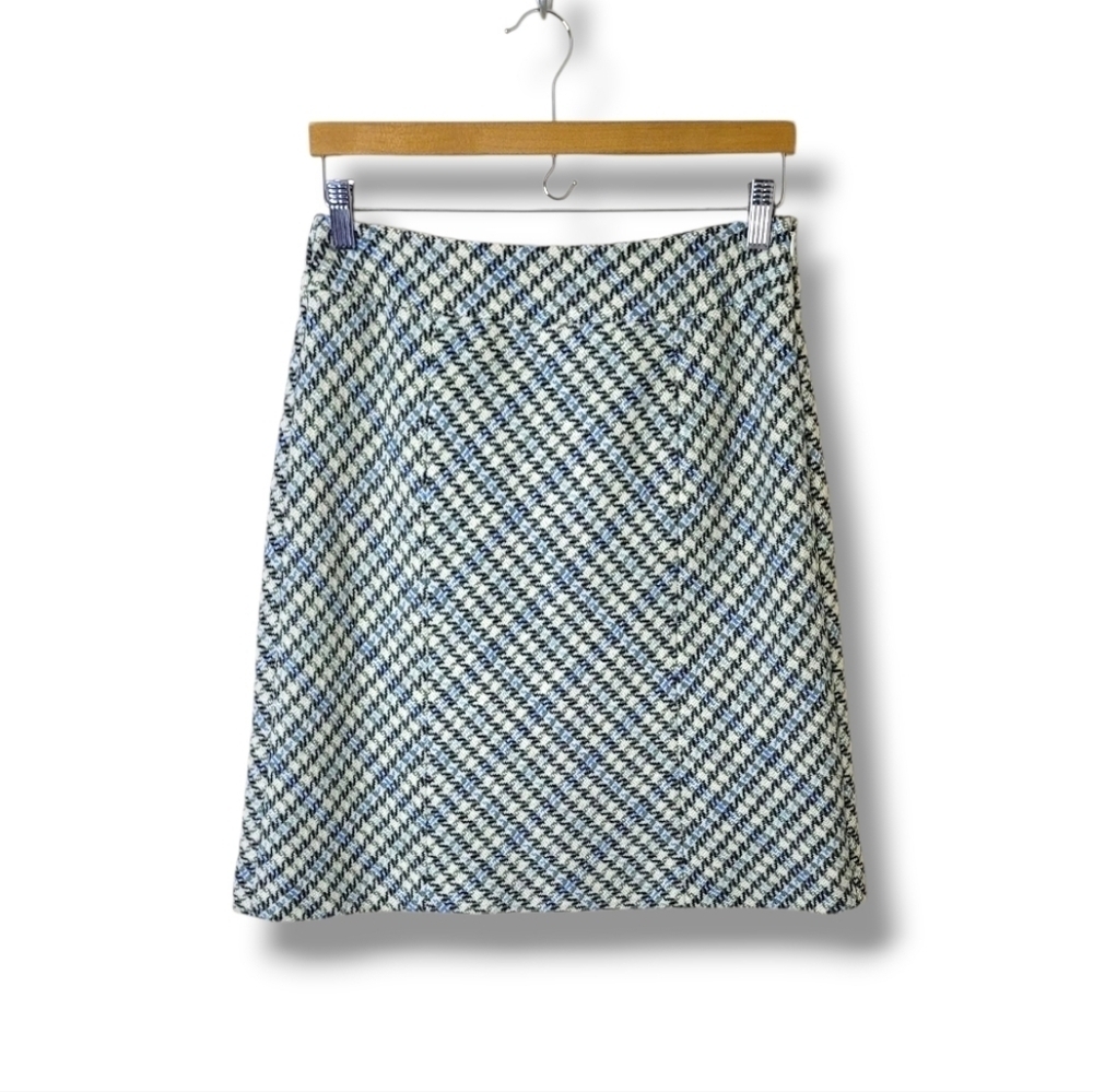 NWT Ann Taylor Houndstooth Wool Blend Skirt